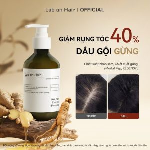 Dầu gội gừng Lab On Hair Nhân sâm Redensyl cải thiện tình trạng rụng tóc 300ml 200.000₫