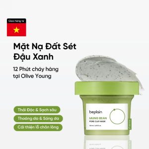 [Beplain Chính Hãng] Mặt nạ đất sét beplain X LeoJ 120ml chiết xuất đậu xanh se khít lỗ chân lông giảm mụn đầu đen 379.000₫