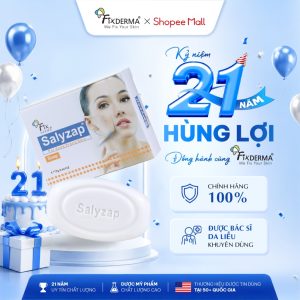 (DATE T2/2027) Xà Phòng Giúp Giảm Mụn FIXDERMA Salyzap Soap 75g Làm Sạch, Giảm Thâm Mụn - Hùng Lợi 95.480₫