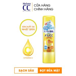 Bọt rửa mặt dưỡng trắng chống thâm nám Melano CC Whitening Foaming Wash 150g + Tặng Dầu tẩy trang Hada Labo 40ml 210.000₫