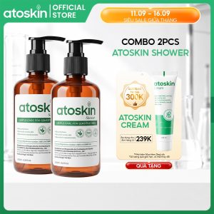 [MUA 2 GIẢM 10%] Sữa Tắm Viêm Da Cơ Địa Atoskin Shower 200ml - Hỗ Trợ Làm Sạch Da, Giảm Mẩn Đỏ & Ngứa Ngáy 399.000₫