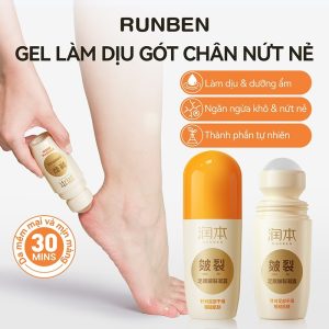 RUNBEN Gel trị nứt gót chân Dưỡng ẩm chuyên sâu Nuôi dưỡng và làm dịu gót chân khô và nứt nẻ 60ml 164.800₫