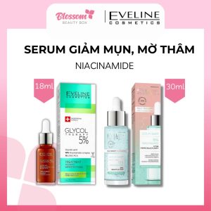 [HÀNG NHẬP KHẨU] Serum giảm mụn, mờ thâm, thu nhỏ lỗ chân lông Eveline 10% Niacinamide Glycol / Face Therapy 18ml/30ml 158.000₫
