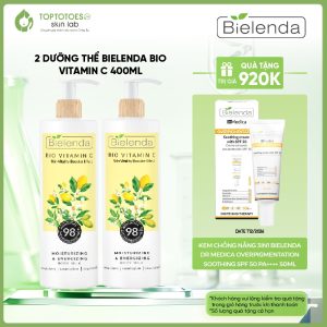 [HÀNG NHẬP KHẨU] Sữa dưỡng thể trắng da Bielenda Bio Vitamin C bảo vệ da toàn diện 250ml/400ml 452.000₫